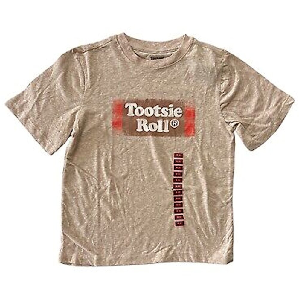 Boy's Licensed Retro Vintage Graphic Tee Short Sleeve T-Shirt Tootsie Roll